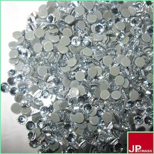SS20 Crystal AB Diamantes de imitación redondos 16 cortes para vestidos de novia y arte de uñas Técnica de apliques de fijación en caliente Piedra brillante - Product Image 5