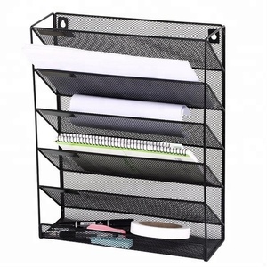 מחזיק מתלה ספרות רשת מתכת מחזיק מגזין - Product Image 6