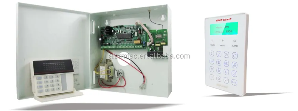 Ile kablolu alarm sistemi metal kutu ve trafo hem Paradox alarmı (YL-007M3GX
