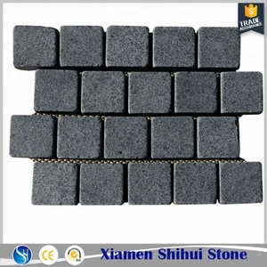 SH đá nóng bán giá rẻ Đen Granite cobblestones pavers đường lái xe cho lát đá - Product Image 2