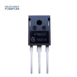 Transistor MOSFET SMD MOSFET 500V 44A, componente activo, canal de potencia, 47N60C3, placa pcb Android