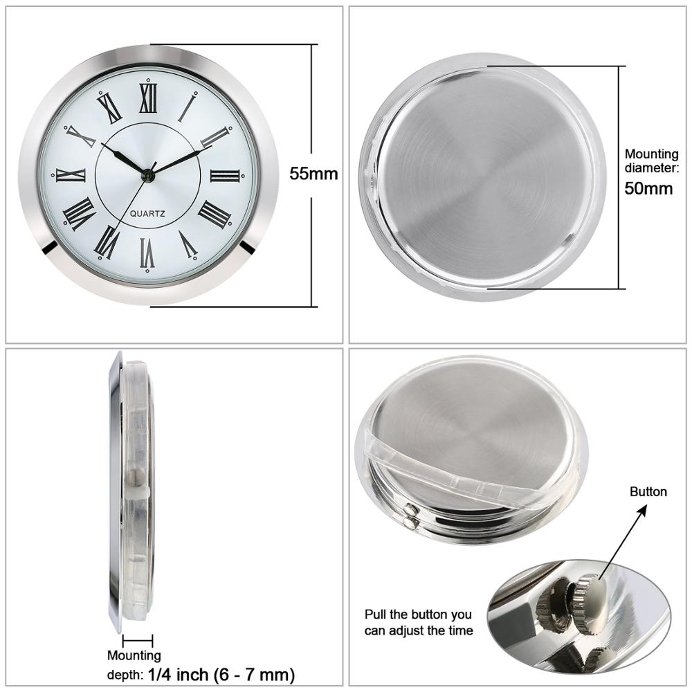 PATIKIL 70mm Inserto per Orologio al Quarzo, 2 Pezzi