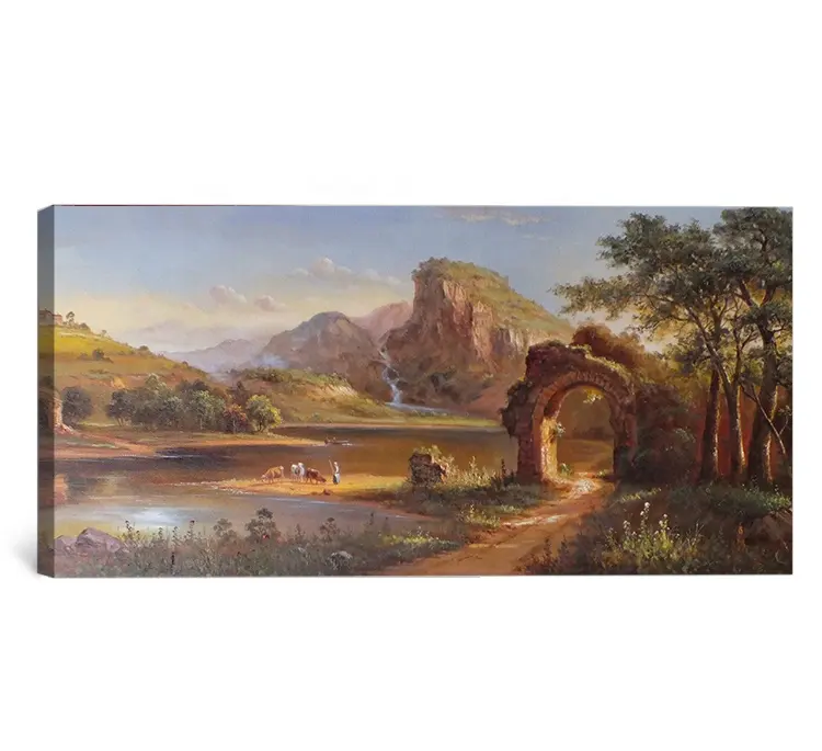 High quality handmade landscape oil painting of natural scenery art for living room
