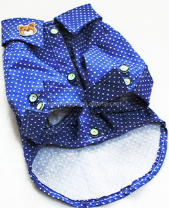 Nueva llegada del estilo caliente mascotas perros ropa de verano, Blue jeans t-shirt con punto <span class=keywords><strong>para</strong></span> la pequeña / perros medianos - Product Image 1