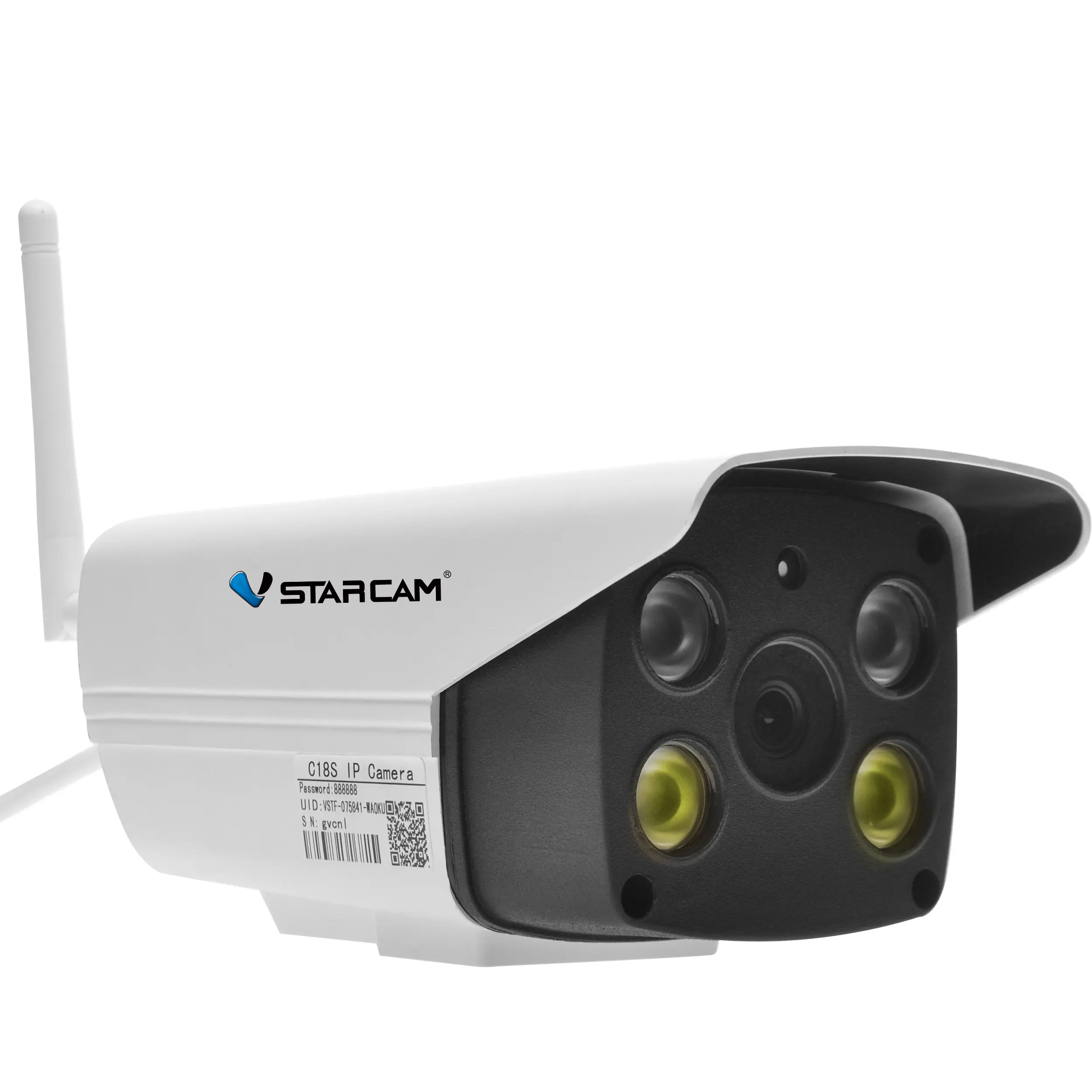 VSTARCAM Kamera Cctv Keamanan C18S, Kamera Peluru Luar Ruangan HD Penuh 1080P, Keamanan, Video WIFI Tahan Air 20M Ir