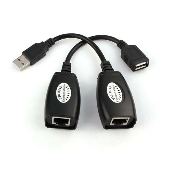 USB2.0 RJ45 ईथरनेट करने के लिए विस्तार केबल एडाप्टर Cat5/5e/6 लैन केबल