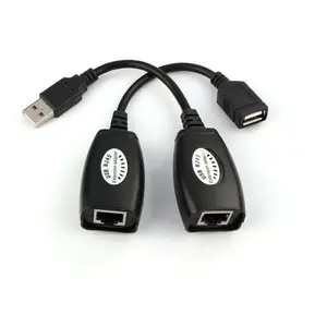 USB2.0 כדי RJ45 Ethernet הארכת כבל מתאם Cat5/5e/6 lan כבל