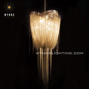 Atlantis Tassel Chaîne Lustre Pendentif Éclairage Haut de Gamme Haut Niveau DALI LED <span class=keywords><strong>Suspension</strong></span> Lumières Plafond <span class=keywords><strong>Suspension</strong></span> Lampe - Product Image 2