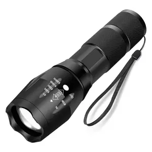 High Power lumen 2000 Water Resistant Zoom Torch 10W Led XML T6 Powerful Tactical Led Flashlight For hotel/home/trip