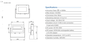 Indicateur de <span class=keywords><strong>balance</strong></span> numérique Locosc Custom OIML, contrôleur de <span class=keywords><strong>balance</strong></span> - Product Image 6