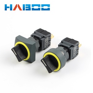 Haboo 16mm impermeable IP65 diversos anillo Color 2 o <span class=keywords><strong>3</strong></span> posición Rotary interruptor selector - Product Image 5