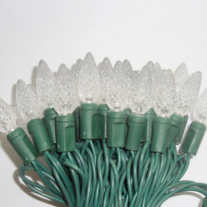 Luz led C6 para vacaciones, grado comercial, resistente al agua, alambre verde, decoración de Casa de Navidad para azadas - Product Image 4
