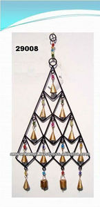 Commercio all'ingrosso di Figura del Triangolo di Ferro e Ottone mestiere cluster di <span class=keywords><strong>giardino</strong></span> vento campana e di metallo vento carillon