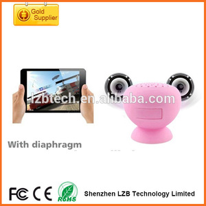Prix de gros meunier mini enceintes bluetooth, parleur stéréo avec ventouse, rechargeable parleur en forme de champignons - Product Image 1