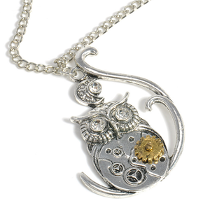 <span class=keywords><strong>Collana</strong></span> Meccanica a Forma di Cuore Steam Punk, <span class=keywords><strong>Collana</strong></span> Retrò con Insetto o <span class=keywords><strong>Gufo</strong></span> - Product Image 4