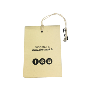 Suministro de fábrica Ropa Precio de ropa Lavandería Etiqueta colgante con logotipo del cliente - Product Image 1