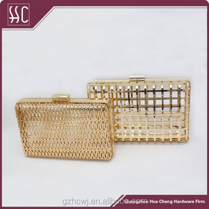 Thiết Kế Mới Nhất Kim Loại Lưới Clutch Túi & Lưới Hollow Tùy Chỉnh Hộp Purse Khung - Product Image 6