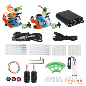 Kit de <span class=keywords><strong>machine</strong></span> à tatouer traditionnelle, ensembles de tatouage professionnels pour débutants avec deux Machines à bobines, kit de <span class=keywords><strong>machine</strong></span> à tatouer à bobines - Product Image 3