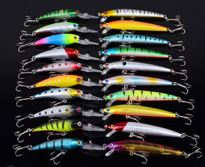 20 pz/set Minnow Fishing Lure Floating Wobblers esca artificiale 9.65cm/7.76g Hard Crankbaits ganci 9cm/8.3g Lure - Product Image 4