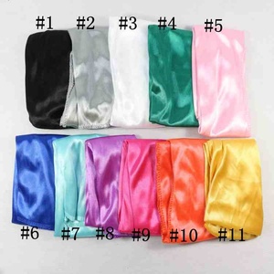 HZM-18034 Hip-Hop Durags for Men Long Tail for 360 Waves Solid Du-Rags Headwraps