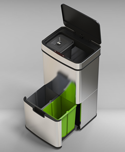 Shanglaishi standing square decorative trash <strong>bin</strong> new patent waste separation <strong>recycling</strong> <strong>sensor</strong> <strong>bin</strong> - Product Image 5