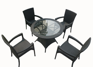 2017 Nouveau Style table en plein air <span class=keywords><strong>ensemble</strong></span> synthétique rotin <span class=keywords><strong>salle</strong></span> à <span class=keywords><strong>manger</strong></span> <span class=keywords><strong>ensemble</strong></span> - Product Image 3