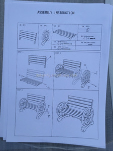 <span class=keywords><strong>Panca</strong></span> <span class=keywords><strong>da</strong></span> <span class=keywords><strong>Giardino</strong></span> Moderna per Esterni, <span class=keywords><strong>Panca</strong></span> a Ruota di Carro in <span class=keywords><strong>Legno</strong></span> per Patio e <span class=keywords><strong>Giardino</strong></span> - Product Image 5