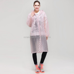Baru Dicetak Promosi reusable eva Jas Hujan dengan titik merah - Product Image 2