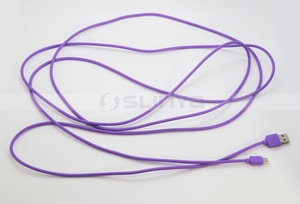 Câble <span class=keywords><strong>Micro</strong></span> <span class=keywords><strong>USB</strong></span> coloré 1M/2M3M Long 5Pin pour câble de chargeur de données <span class=keywords><strong>USB</strong></span> de téléphone portable Android - Product Image 5