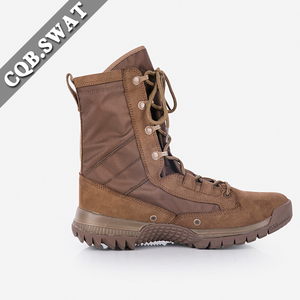 Semelle extérieure en caoutchouc CQB et semelle intérieure en EVA, bottes marron, bottes d'entraînement, bottes de randonnée