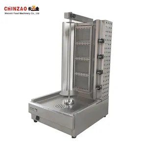 Factory Price 2800Pa Vertical Rotisserie Gas Shawarma Machine For Sale