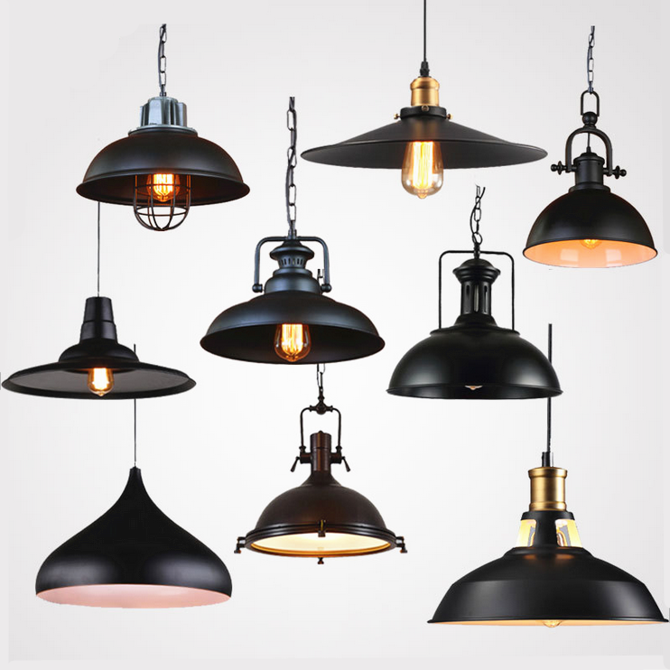 E27 Base Decorative Vintage Designer Indoor Lighting Industrial Metal iron Pendant Light for restaurant