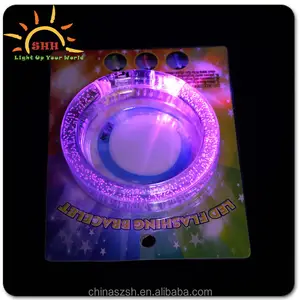 Glowing Bracelet Led flashing bracelet flash wrist Ring Nocturnal Warnings Ring Glowing lighting Armband