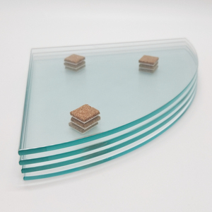 Mensola Angolare Singola Personalizzata in Acciaio Inox con Ripiano in Vetro, Design <span class=keywords><strong>Moderno</strong></span> Impermeabile per <span class=keywords><strong>Bagno</strong></span> - Product Image 3