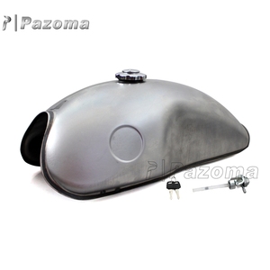 אופנוע 10L 2.6 גלון שמן תיבת דלק טנק עבור הונדה קוואסאקי/סוזוקי/ימאהה RD50/RD350/RD400/R100 R סדרה - Product Image 3