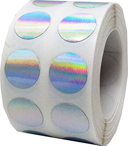Étiquettes d'hologramme de sécurité vide garantie autocollants inviolables joints Dogbone avec numéros de série - Product Image 1