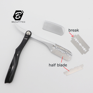 R2 piegante di <span class=keywords><strong>rasatura</strong></span> rasoio del <span class=keywords><strong>barbiere</strong></span> per da barba con manico in plastica - Product Image 3