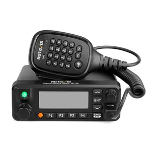 Retevis RT90 Nghiệp Dư Kỹ Thuật Số Di Động Thu Phát Vô Tuyến Băng Tần Kép 136-174 mhz/400-480 mhz 50 wát 250 Khu 3000 kênh Xe Walkie Talkie