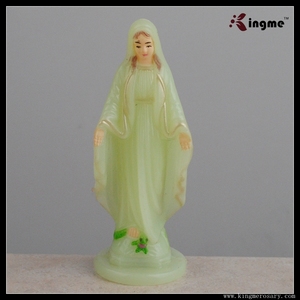 Statues religieuses de la Vierge Marie éclairées pour la décoration de la maison - Product Image 5