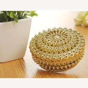 Cajas de Regalo de Boda Doradas Indias Directas de Fábrica, Caja de Embalaje de Dulces, Caja de Recuerdo de Boda para Invitados - Product Image 1