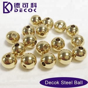 8mm金メッキステンレス鋼ボール穴付きDIYブレスレットベアリングボール製品