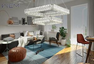 Chaoweiyi — lustre suspendu en cristal pour <span class=keywords><strong>maison</strong></span> <span class=keywords><strong>de</strong></span> poupée, OEM/ODM, résistant aux chocs, luminaire décoratif d'intérieur - Product Image 4