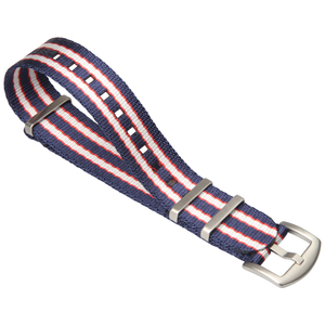 CONKLY <span class=keywords><strong>Bracelet</strong></span> de <span class=keywords><strong>montre</strong></span> en nylon lisse de qualité supérieure avec 3 anneaux 18/<span class=keywords><strong>20</strong></span>/22/24mm Ceinture de sécurité en <span class=keywords><strong>tissu</strong></span> à rayures avec boucle - Product Image 6