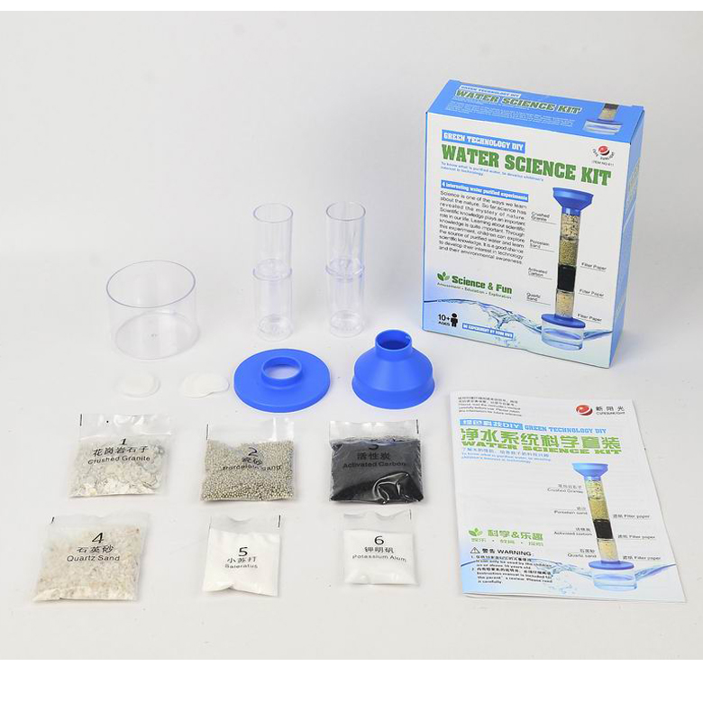 Набор для самостоятельного обучения изучению экологичных технологий, набор для самостоятельной очистки воды для детей