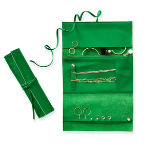 Genuine <strong>Leather</strong> Decorative Small <strong>Jewelry</strong> Roll Pouch Jewellry Organizer Packaging Box <strong>Jewelry</strong> <strong>Travel</strong> <strong>Case</strong> - Product Image 5
