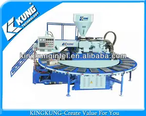 PVC sole molding machine wachine with air blowing system/ shoe making machine