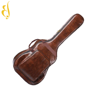 Malette imperméable pour guitare, 50/40 et 41 pouces, sac à dos rembourré épais pour guitare, mallette de transport, brun - Product Image 4