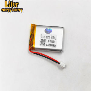 Stecker 2,0-2 P 803050 1500 mah 3,7 v Wiederaufladbare lipo batterie solar li ionen polymer lithium-batterie mit PCM - Product Image 3