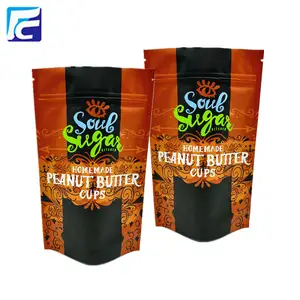 Biologisch abbaubare Aluminium folie Kunststoff Erdnuss butter Verpackungs beutel Stand Up Beutel