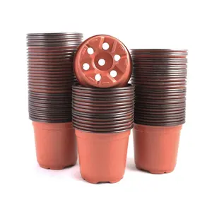 Soft Garden Flower Pot Factory Wholesale V9 Low Price Plastic Custom CLASSIC Plastic Planter Hard Plastic Flowerpot / 80mm 90mm